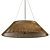 Elegant Designer Nickel Pendant Light 3D model small image 3