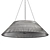 Elegant Designer Nickel Pendant Light 3D model small image 4