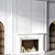 Modern Fireplace No14 3D model small image 3