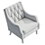 Anatonia Tufted Wingback Chair in Large Size 3D model small image 6