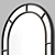 Modern Window Design Wall Mirror 3D model small image 3