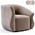 Modern Swivel Chairs Set 3D model small image 1