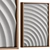 Harmonious Wall Sculpture, Plaster-Woodsemblage 3D model small image 3