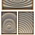 Harmonious Wall Sculpture, Plaster-Woodsemblage 3D model small image 4