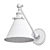 Silver 20th C Library Sconce 3D model small image 3