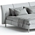 Sleek MolteniC NICK Bed 3D model small image 6