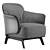 Elegant Poliform KAORI Chair 3D model small image 1