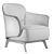 Elegant Poliform KAORI Chair 3D model small image 2