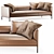 Elegant Paul Sofa Design 3D model small image 4