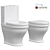Compact Rimless Toilet CEZARES GIUBILEO 3D model small image 1