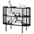 Haris Black Bookshelf with Decor 3D model small image 1