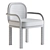 Sleek James Dining Chair 3D model small image 4