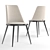 Elegant Aurora Imbottita Dining Chair 3D model small image 3