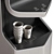 Dispenser Duo White/Silver Cooler 3D model small image 3