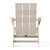 Modern Outdoor Lounge Chair 3D model small image 4