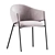 Velvet Beige Eliza Chair Model 3D model small image 3