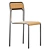 2021 Ascona Chair in Black 3D model small image 4