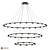 Optical Lens LED Ring Chandelier 3D model small image 1