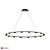 Optical Lens LED Ring Chandelier 3D model small image 4