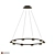 Optical Lens LED Ring Chandelier 3D model small image 5