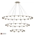 Optical Lens LED Ring Chandelier 3D model small image 6