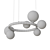 Asymmetric Glass Ring Chandelier 3D model small image 4