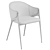 Elegant Brass Velvet Dining Chair 3D model small image 5