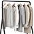 Luxury Outerwear Rack Set 01 3D model small image 4