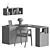 Transforming Axel-1 Furniture Set 3D model small image 4