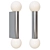 Modern Minimalist Ortona Twin Sconce 3D model small image 3