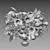 Modern Floral Decor Set 072 3D model small image 7