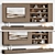 Modern Minimalist Modular TV Wall Unit 3D model small image 6