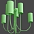 Harlem 10-Light Chandelier Fixture 3D model small image 5