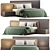 Double Bed by Lazzoni 3D model small image 6
