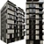 Multi-Floor Residential Model Kit 3D model small image 1