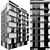 Multi-Floor Residential Model Kit 3D model small image 2