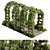 Garden Oasis Pergola Set 3D model small image 1