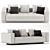 Luxury Italian Designer Sofa - Minotti 3D model small image 1