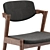 Modern Grey Fabric Dining Chair 3D model small image 4