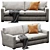 Customizable Crate&Barrel Axis Sofa 3D model small image 4