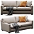 Customizable Crate&Barrel Axis Sofa 3D model small image 5