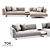 Elegant Modular Sofa Series "TAKT C1 3D model small image 1
