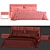 Modern Bonaldo Rigoletto Bed Frame 3D model small image 1