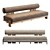 Vigo Teak Sofa 3D Model 3D model small image 1