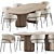 Modern Dining Set 3D Model 3D model small image 1