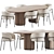 Modern Dining Set 3D Model 3D model small image 2