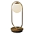 Brushed Gold Glass Ball Tablelamp 3D model small image 3