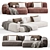 Contemporary Modular Sofa by Tamamm 3D model small image 3