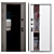 Reflect Berez Metal Entry Door 3D model small image 3