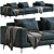 Marac Elvis Luxury Sofa Set 3D model small image 1